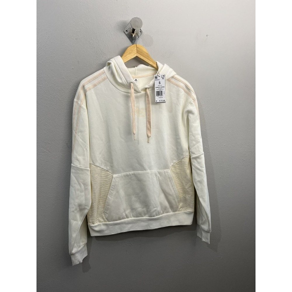 Adidas Candace Hoodie Women Small Off White